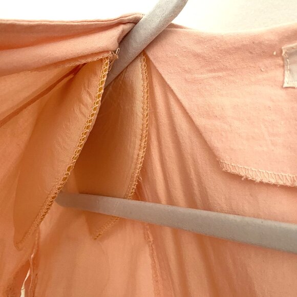 ๐ธ Vintage Veeko Super Style Peach Belted Dress - With Shoulder Pads! - Size S - Picture 5 of 10